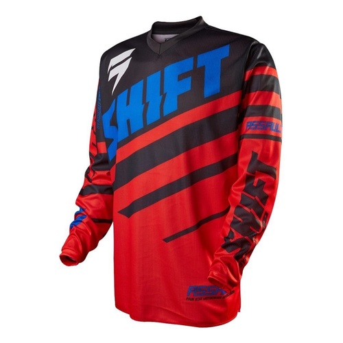 SHIFT RACING MX JERSEY ASSULT RED BLACK SIZE YOUTH EXTRA LARGE