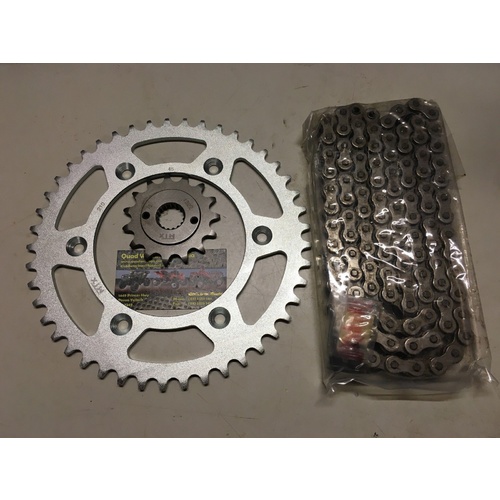  HONDA XR 400 R CHAIN AND SPROCKET KIT 15 45 MTX SPROCKETS  DID VX3 X RING CHAIN
