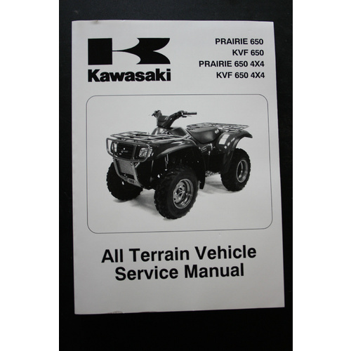 GENUINE KAWASAKI SERVICE MANUAL PRAIRIE 650/KVF 650 PRAIRIE 650 4X4 KVF 650 4X4