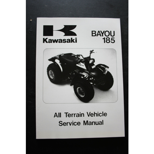 GENUINE KAWASAKI SERVICE WORKSHOP MANUAL '85 BAYOU 185 ATV