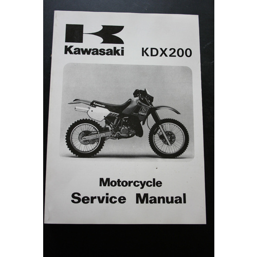 GENUINE KAWASAKI MOTORCYCLE SERVICE WORKSHOP MANUAL 89-94 KDX200