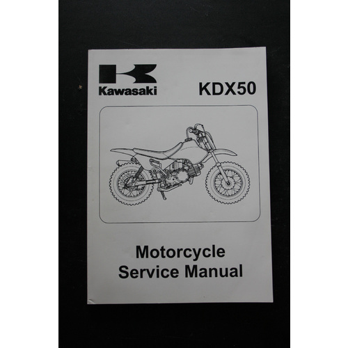 GENUINE KAWASAKI MOTORCYCLE SERVICE WORKSHOP MANUAL 2003-2004 KDX50