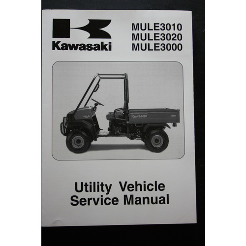 GENUINE KAWASAKI UTILITY SERVICE WORKSHOP MANUAL 01-08 MULE 3010 / 3020 / 3000 