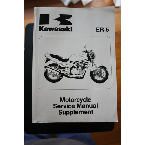 GENUINE KAWASAKI SERVICE WORKSHOP MANUAL '97-'00 ER-5 ROADBIKE 