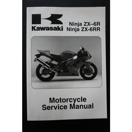 GENUINE KAWASAKI SERVICE WORKSHOP MANUAL 03-04 NINJA ZX-6R/2003 NINJA ZX6-RR