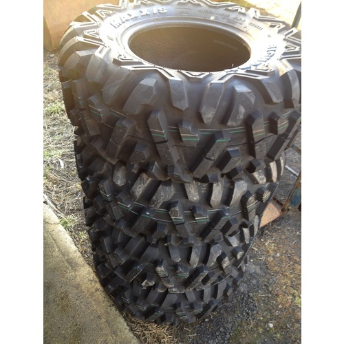 MAXXIS BIGHORN  ATV TYRES 25 X 10 X 12 & 25 X 8 X 12 6PLY SET OF 4  GRIZZLY