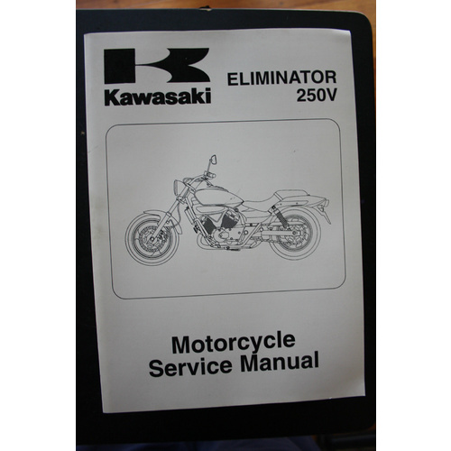 GENUINE KAWASAKI SERVICE WORKSHOP MANUAL  1999-2003  2005-2007 ELIMIATOR 250V