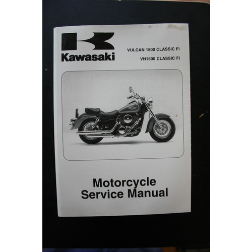 GENUINE KAWASAKI SERVICE WORKSHOP MANUAL 00-07 VULCAN 1500 CLASSIC Fi, VN1500 Fi