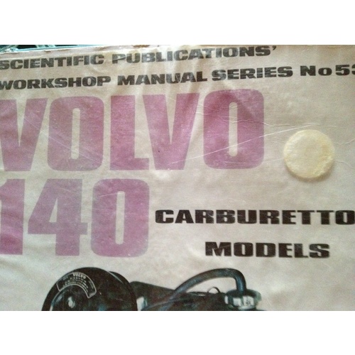 VOLVO 140 CARBY MODELS SP WORKSHOP MANUAL