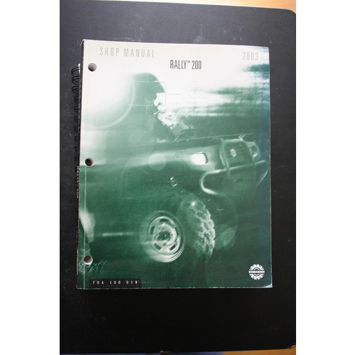GENUINE BOMBARDIER SERVICE WORKSHOP MANUAL 2003 RALLY 200