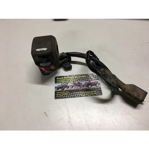 KAWASAKI KLF 300 4X4 LEFT HAND SWITCH BLOCK , STARTER KILL HEAD LIGHT CHOKE