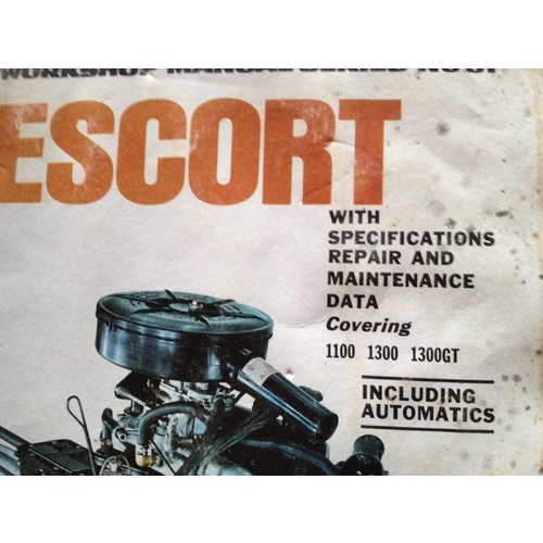 FORD ESCORT 1100-1300-1300GT GREGORYS SP  SERVICE REPAIR MANUAL WORKSHOP 