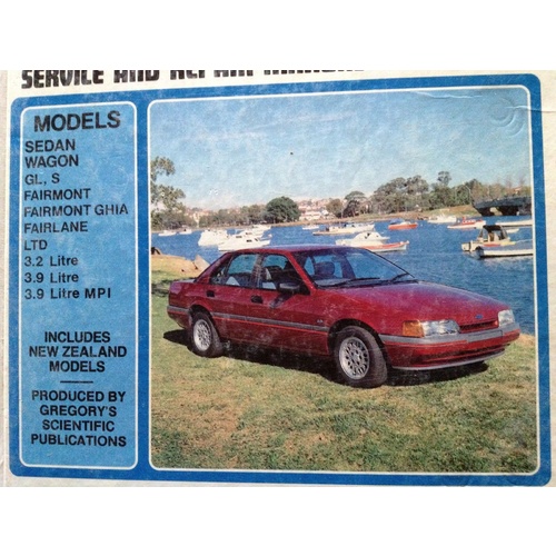 EA FALCON/NA FAIRLANE/ DA LTD GREGORYS SP  SERVICE REPAIR MANUAL WORKSHOP 