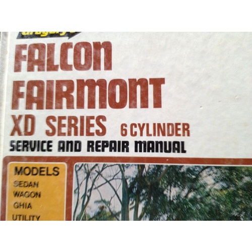  XD FALCON/FAIRMONT 1979-1982 6 CYLGREGORYS SP  SERVICE REPAIR MANUAL WORKSHOP 