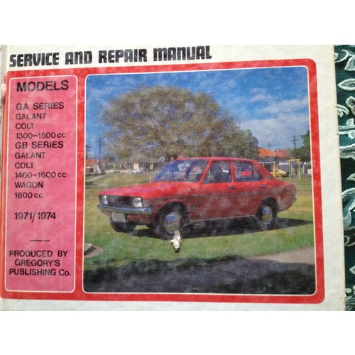 GALLANT GA/GB 1971-1974 GREGORYS SP  SERVICE REPAIR MANUAL WORKSHOP 