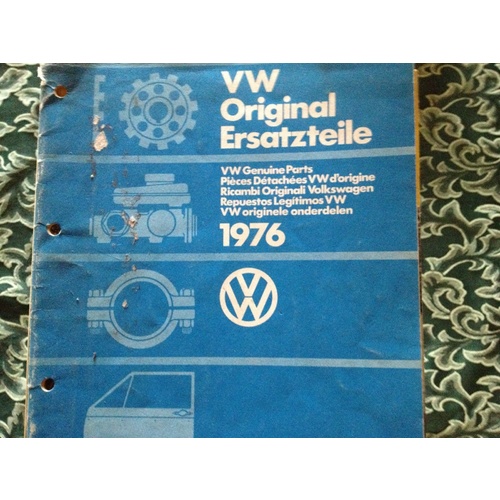 VW PARTS 1976  MANUAL