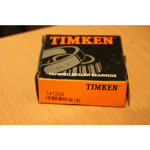 TIMKEN part number 14125A Tapered Roller Bearing