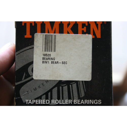 TIMKEN part number 18520 Tapered Roller Bearing CUP ONLY 2 X
