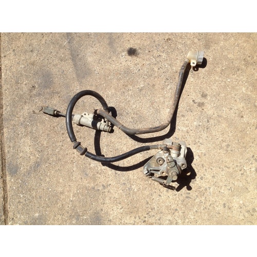 SUZUKI LTZ KAWASAKI KFX  400  REAR BRAKE SET UP CALIPER MASTER CYLINDER LEVER