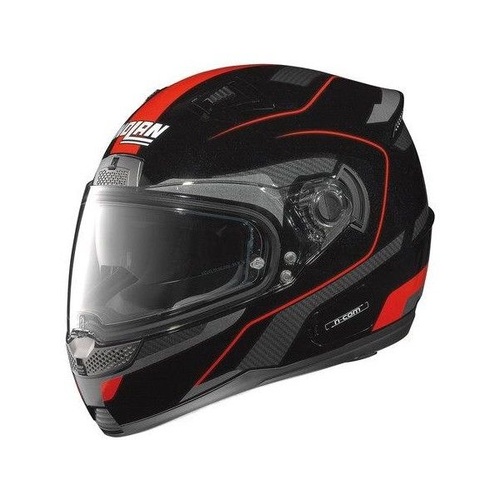 NOLAN N 85 VIRAGE BLACK RED ROAD BIKE HELMET SIZE MEDIUM