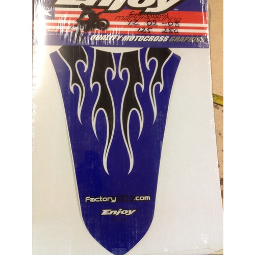 YAMAHA YZ 125  250  2 STROKE  STICKER KIT FOR FRONT AND REAR GUARD   2002 / 2005