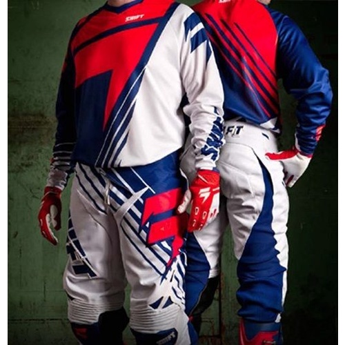 SHIFT STRIKE RED BLUE MX GEAR LE CHAD REED A3 PANTS JERSEY PANTS SIZE 32  medium