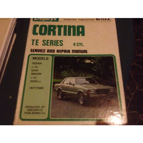FORD CORTINA TE SERIES 4CYL 1977-1980  GREGORYS WORKSHOP MANUAL