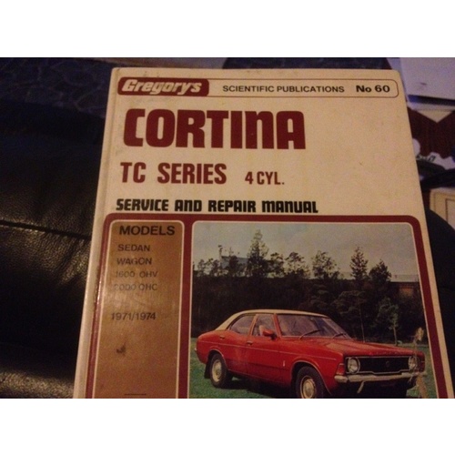 FORD CORTINA TC SERIES 4CYL GREGORYS  WORKSHOP MANUAL