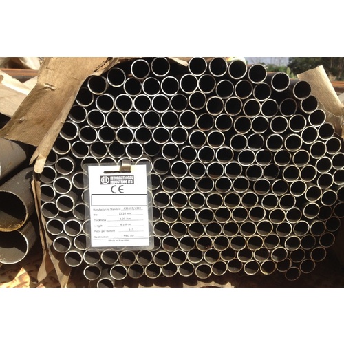 22.2 mm STEEL PIPE TUBE SEMI BRIGHT COLD ROLLED PRECISION TUBING 6M LONG