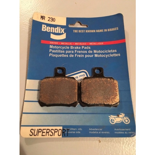BENDIX BRAKE PADS DUCATI KTM 1190 APRILIA CAGIVA PIAGIO VESPA BREMBO MR 230