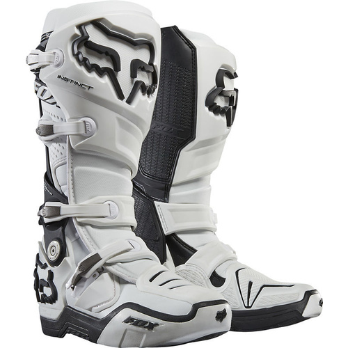 FOX INSTINCT MX BOOTS WHITE SIZE 12 ON SALE BARGIN PRICE GET IN QUICK! $100+ OFF