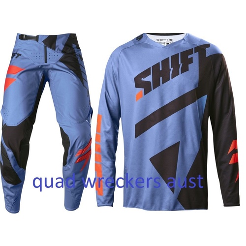 SHIFT MX GEAR SET BLUE BLACK MAINLINE PANTS JERSEY EXTRA LARGE PANTS SIZE 34
