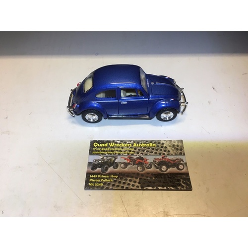 VOLKSWAGEN VW CLASSIC BEETLE BUG MODEL DIECAST 1:32 SCALE BLUE