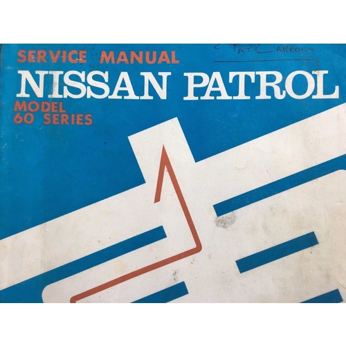 NISSAN PATROL 60 SERIES SERVICE  MANUAL