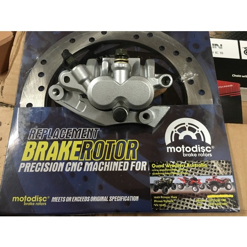 HONDA CTX 200 AG BUSHLANDER FRONT BRAKE CALIPER . PADS & DISC KIT  MDS011 DBCMHI