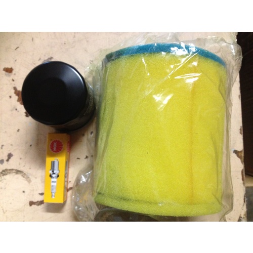 SUZUKI SERVICE KIT AIR - OIL FILTER SPARK PLUG KING QUAD  EIGER LTF LTA 400 