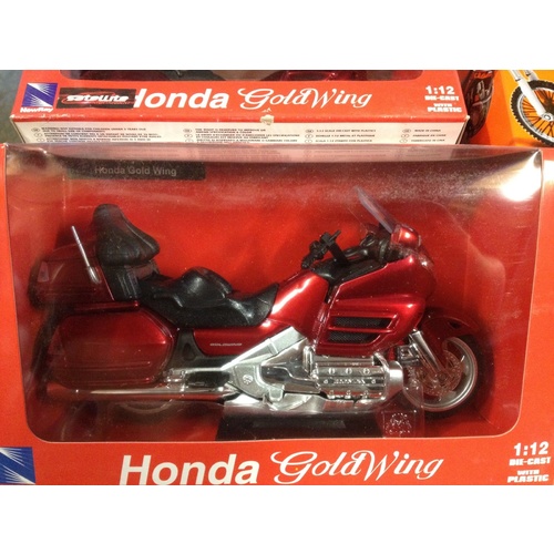 HONDA GOLD WING GL 1800 ROAD BIKE MODEL DIECAST BIG 1:12 SCALE GIFT IDEA 