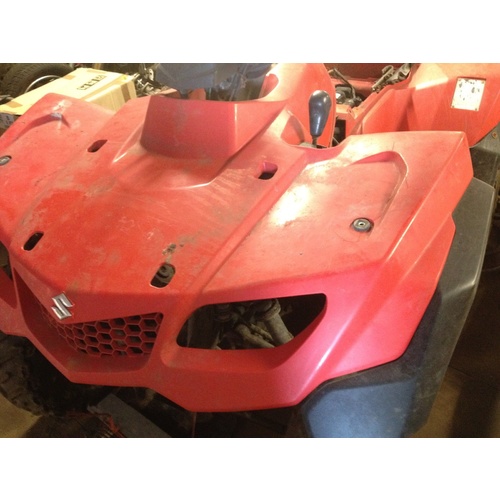 SUZUKI KING QUAD 400  LTF  LTA FRONT PLASTIC RED FENDER MUD GUARD