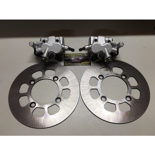 SUZUKI 4X4 LTF 500 QUAD RUNNER MASTER FRONT BRAKE CALIPERS & DISC LEFT & RIGHT 