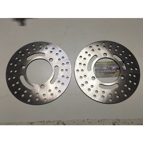 KAWASAKI KLF KVF 300 400 4X4 BAYOU FRONT STAINLESS BRAKE DISCS LEFT & RIGHT 