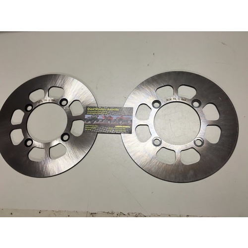 SUZUKI 4X4 LTF 500 QUAD RUNNER FRONT STAINLESS STEEL BRAKE DISC LEFT & RIGHT 