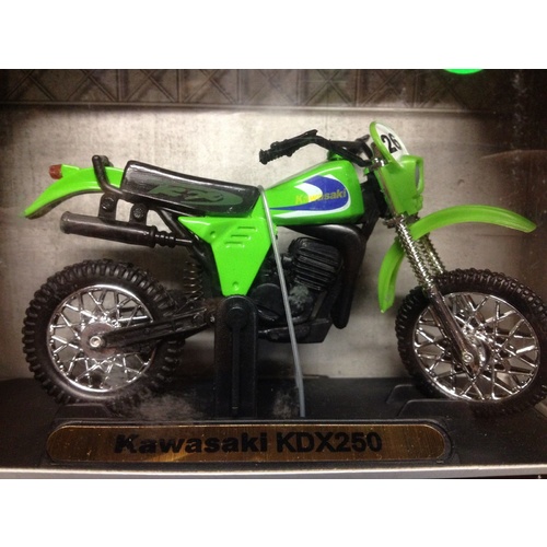 KAWASAKI KDX 250 TOY MODEL DIECAST 1:18 SCALE GIFT IDEA CHRISTMAS VMX