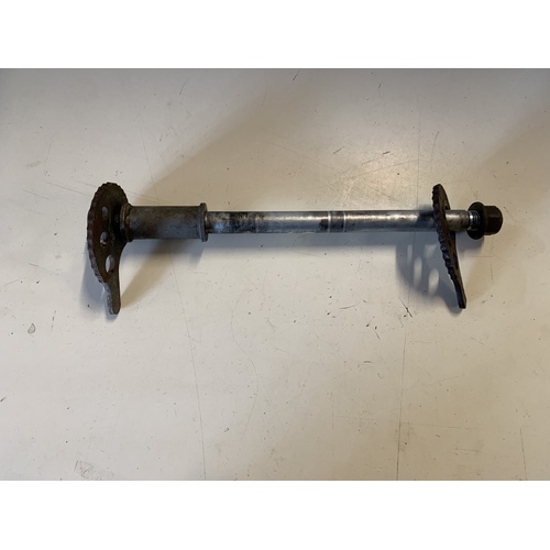 YAMAHA AG 200 REAR WHEEL AXLE , SPACER NUT  SNAIL CHAIN ADJUSTERS
