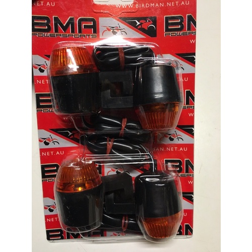 BLINKER SET OF 4  OFF ROAD , SUIT ANY 12 VOLT YAMAHA KTM SUZUKI HONDA KAWASAKI
