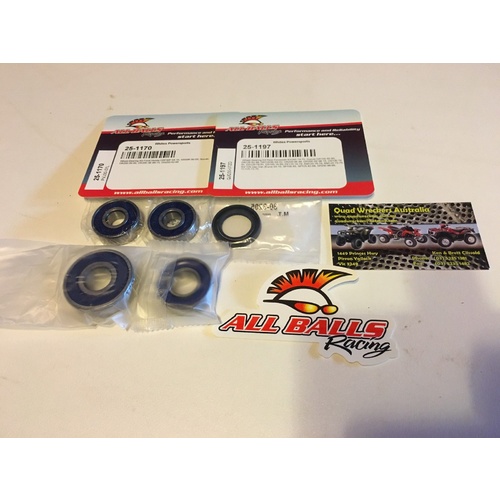 SUZUKI DR 200 TROJAN AGI AG BIKE NEW FRONT AND REAR WHEEL BEARING KIT 1170 1197