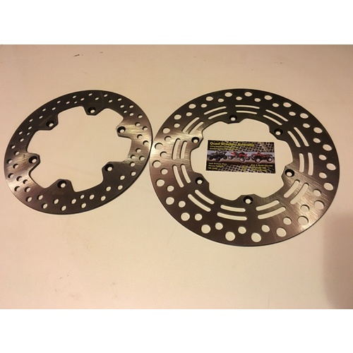 SUZUKI DRZ 400  KLX FRONT & REAR STAINLESS STEEL BRAKE DISCS 261 106