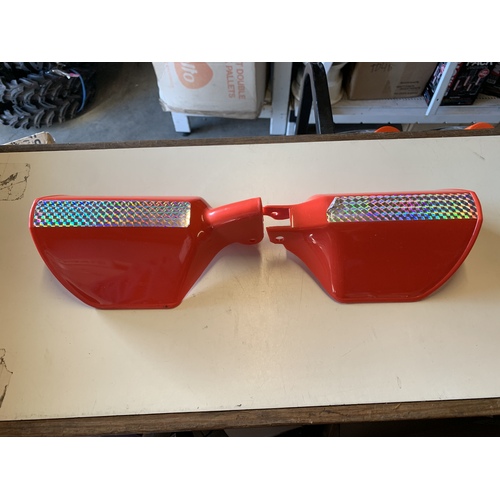 RED AFTER MARKET HAND GUARDS / BRUSH GUARDS , PROTECTORS 