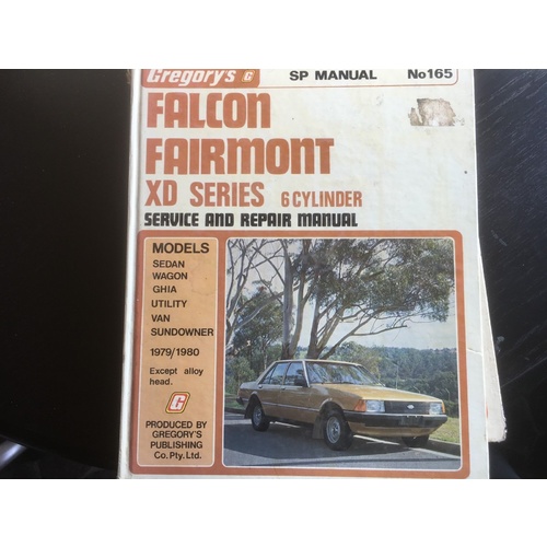 FORD XD 6 CYL 1979-80 GREGORYS SERVICE REPAIR  MANUAL