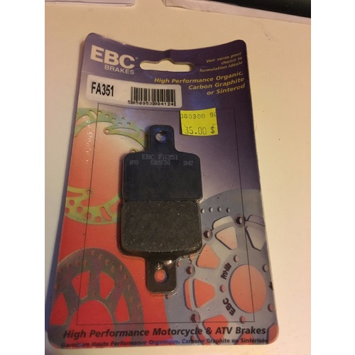 EBC BRAKE PADS SHERCO TRAILS SCORPA GASGAS HUSQVARNA BETA  FA 351 