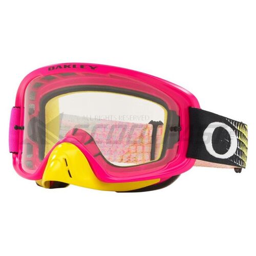 OAKLEY PINK YELLOW NOSE GUARD GOOGLES 2.0 PRO O FRAME FREE LENSE